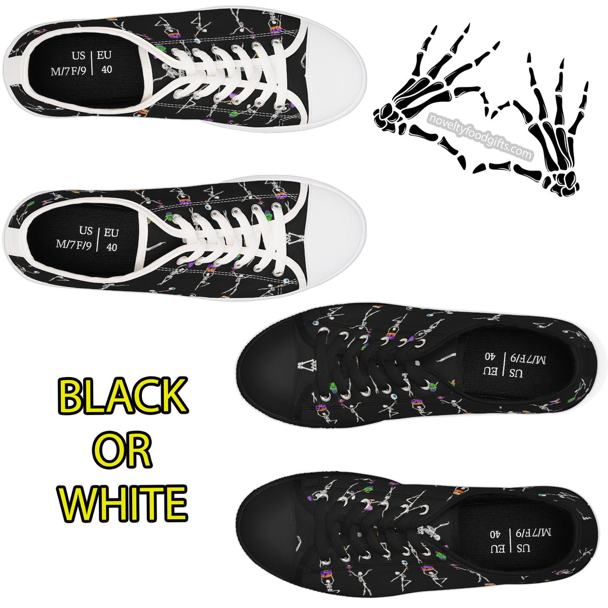 Cute Black And White Shoes