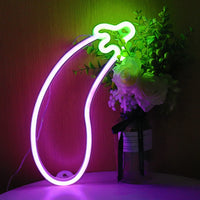 The Naughty Neon: Eggplant LED Wall Sign - A 'Cheeky' Ambiance