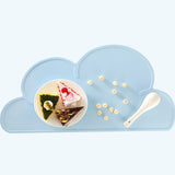 Cloud Shape Placemat - Kids Non Slip Mat Food Grade Silicone Table Pad Plate