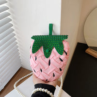 Unique Strawberry Handbag - Quirky Food 3D Purse